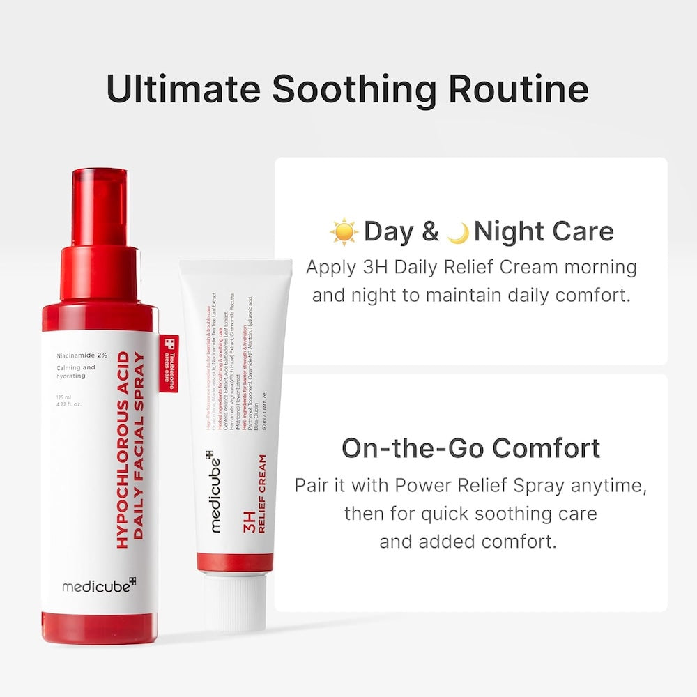 Medicube 3H Relief Cream Panthenol Allantoin calming moisturiser