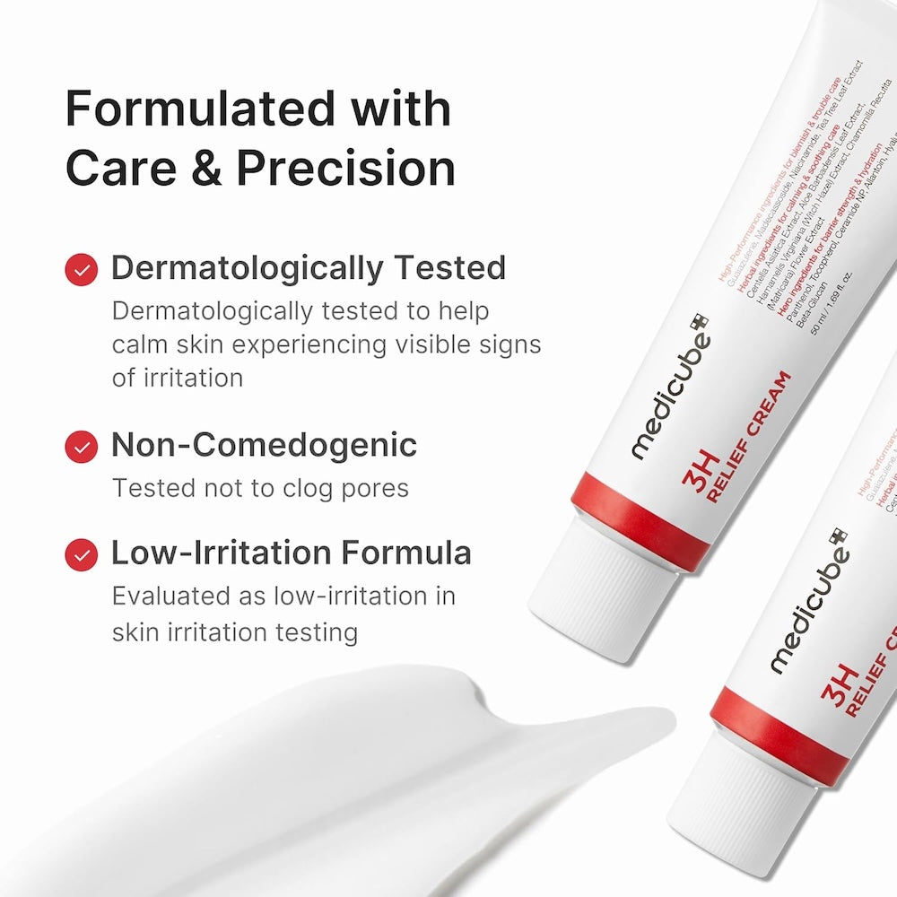 Medicube Hypochlorous Relief Cream application skincare routine