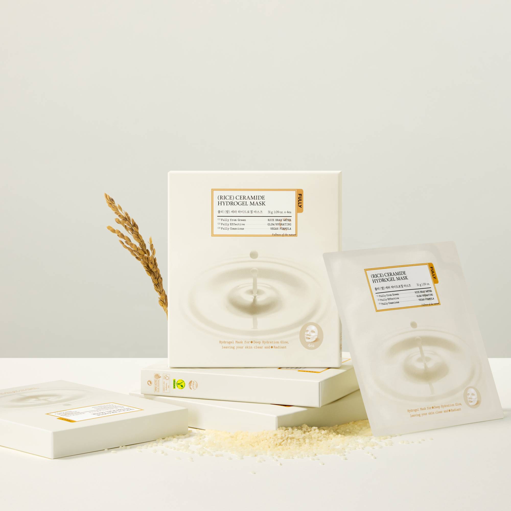 FULLY Rice Ceramide Hydrogel Mask 4ea - detail image 4