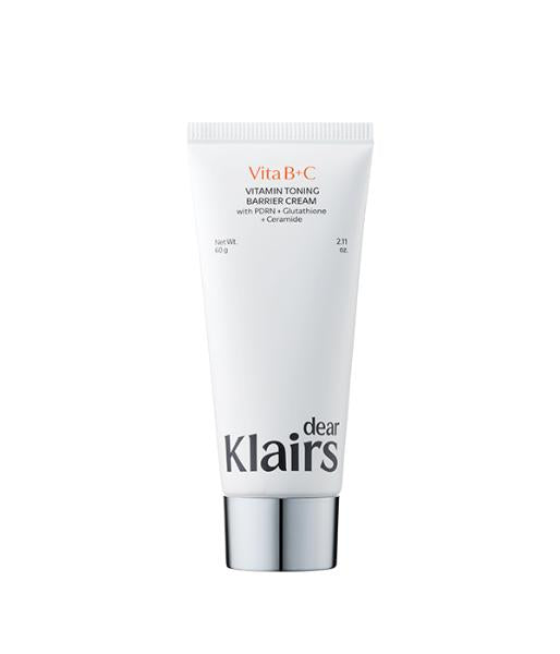 Dear Klairs Vitamin Toning Barrier Cream 60g, face cream for barrier support and brighter-looking skin
