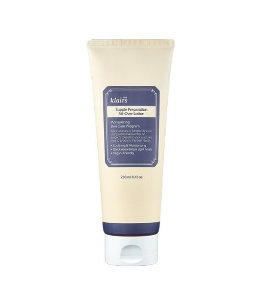 Dear Klairs Supple Preparation All-Over Lotion 250ml, face & body lotion for lightweight face and body hydration