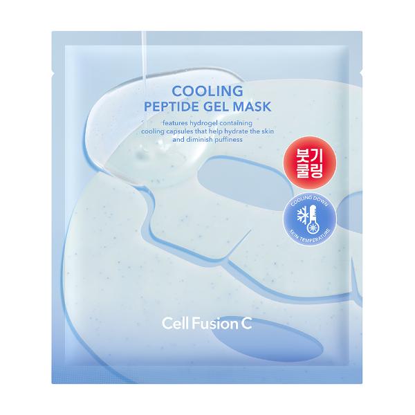 Cell Fusion C Cooling Peptide Gel Mask 35g*5ea, product packaging and full size