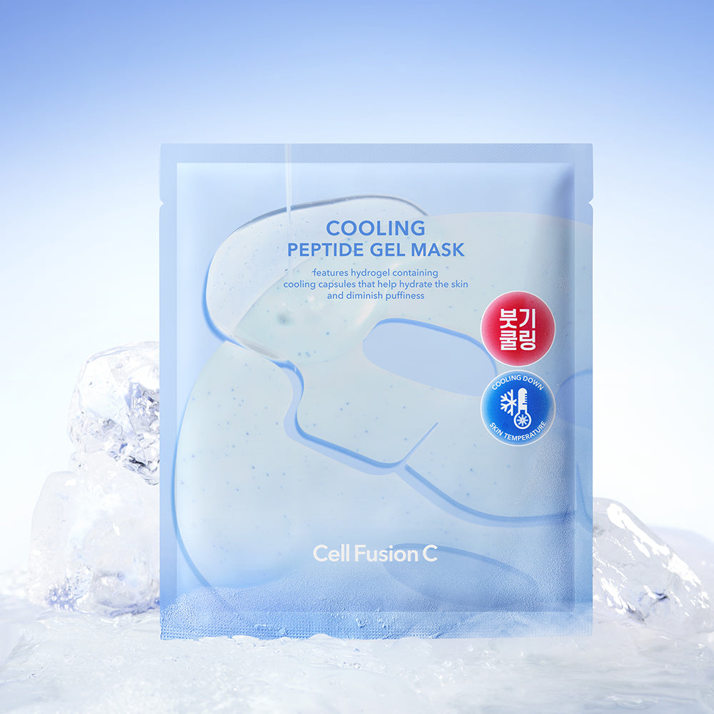 Cell Fusion C Cooling Peptide Gel Mask 35g*5ea, formula texture and finish