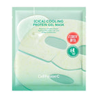 Cell Fusion C Cica Cooling Protein Gel Mask 35g*5ea, product packaging and full size