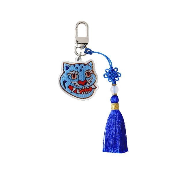 Pyunkang Yul K-Object Keyring Indigo Tiger