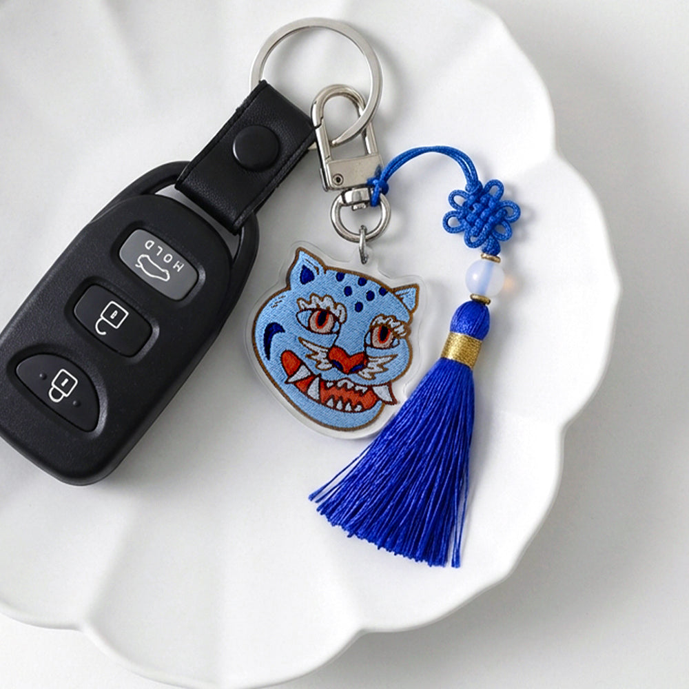 Pyunkang Yul K-Object Keyring Indigo Tiger