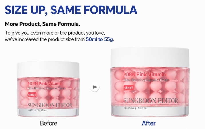 SUNGBOON EDITOR PDRN Pink Vitamin Glow Boosting Capsule Cream