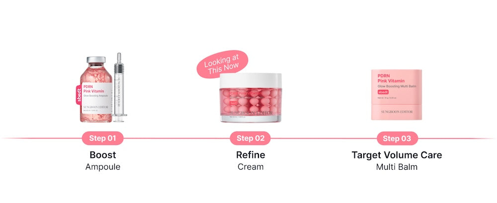SUNGBOON EDITOR PDRN Pink Vitamin Glow Boosting Capsule Cream
