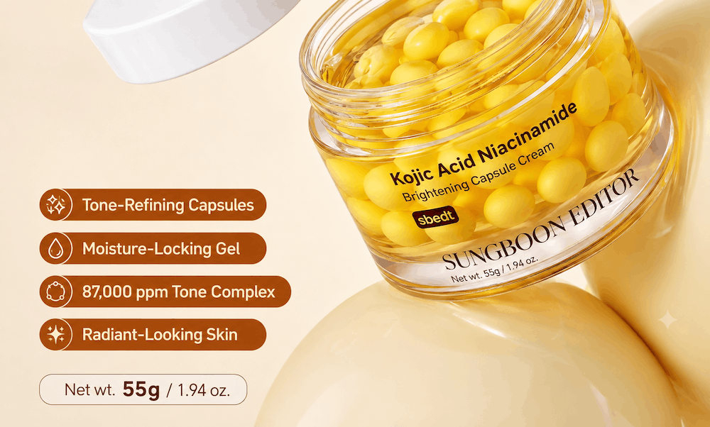 SUNGBOON EDITOR Kojic Acid Niacinamide Brightening Capsule Cream