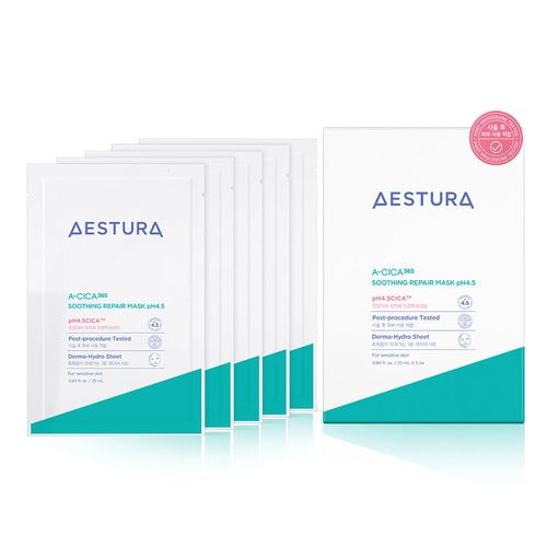 Aestura A-Cica 365 Soothing Repair Mask Sheet - triple-layer Derma Hydro Sheet for sensitive skin