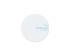 A round white compact Etude Sebum Soak Powder, featuring the product name in light blue text, centered on a solid white background.