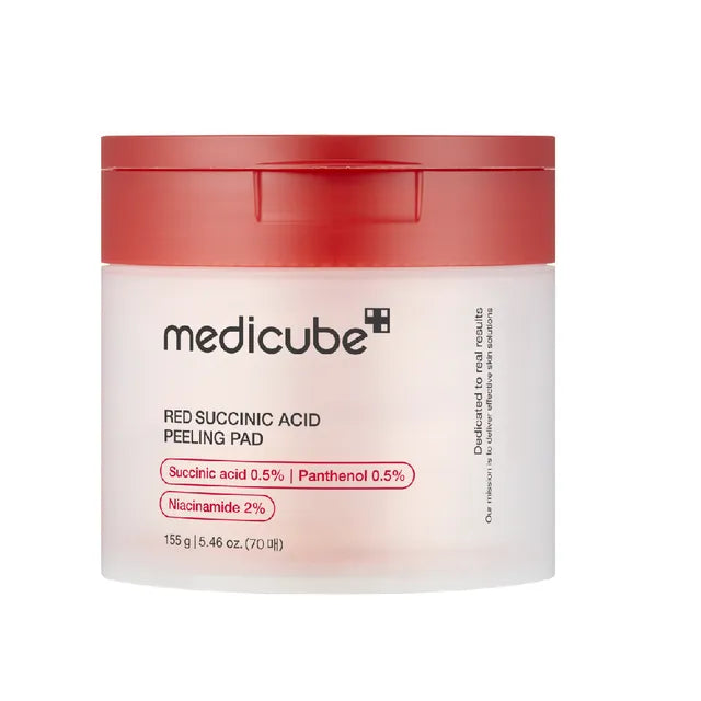 Medicube Red Succinic Acid Peeling Pads - front