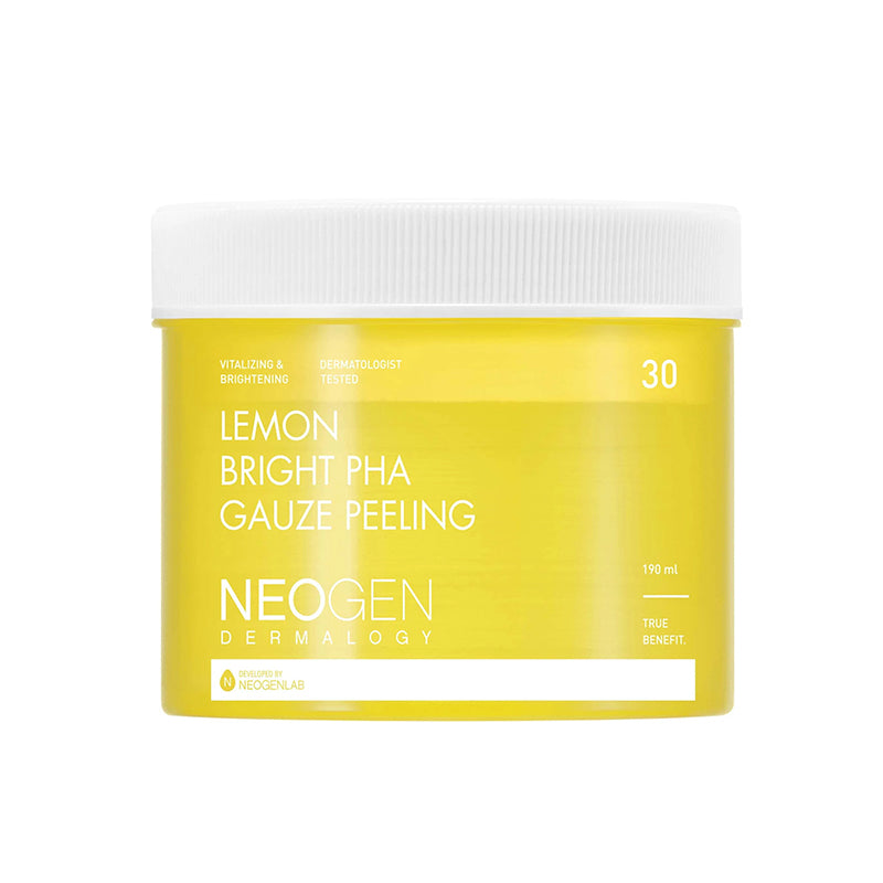 NEOGEN Dermalogy Lemon Bright PHA Gauze Peeling 190ml - PHA gauze pads for gentle exfoliation