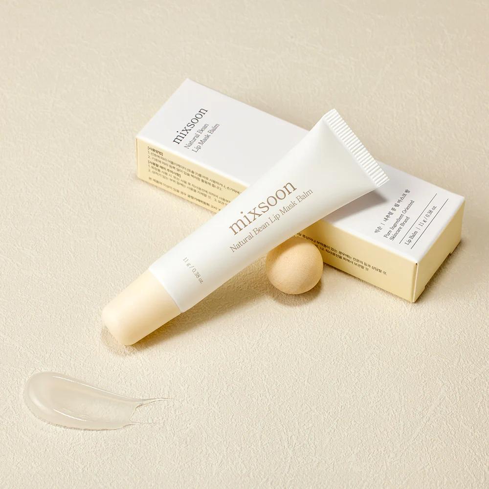 mixsoon Natural Bean Lip Mask Balm 11g key benefits for a Korean skincare routine