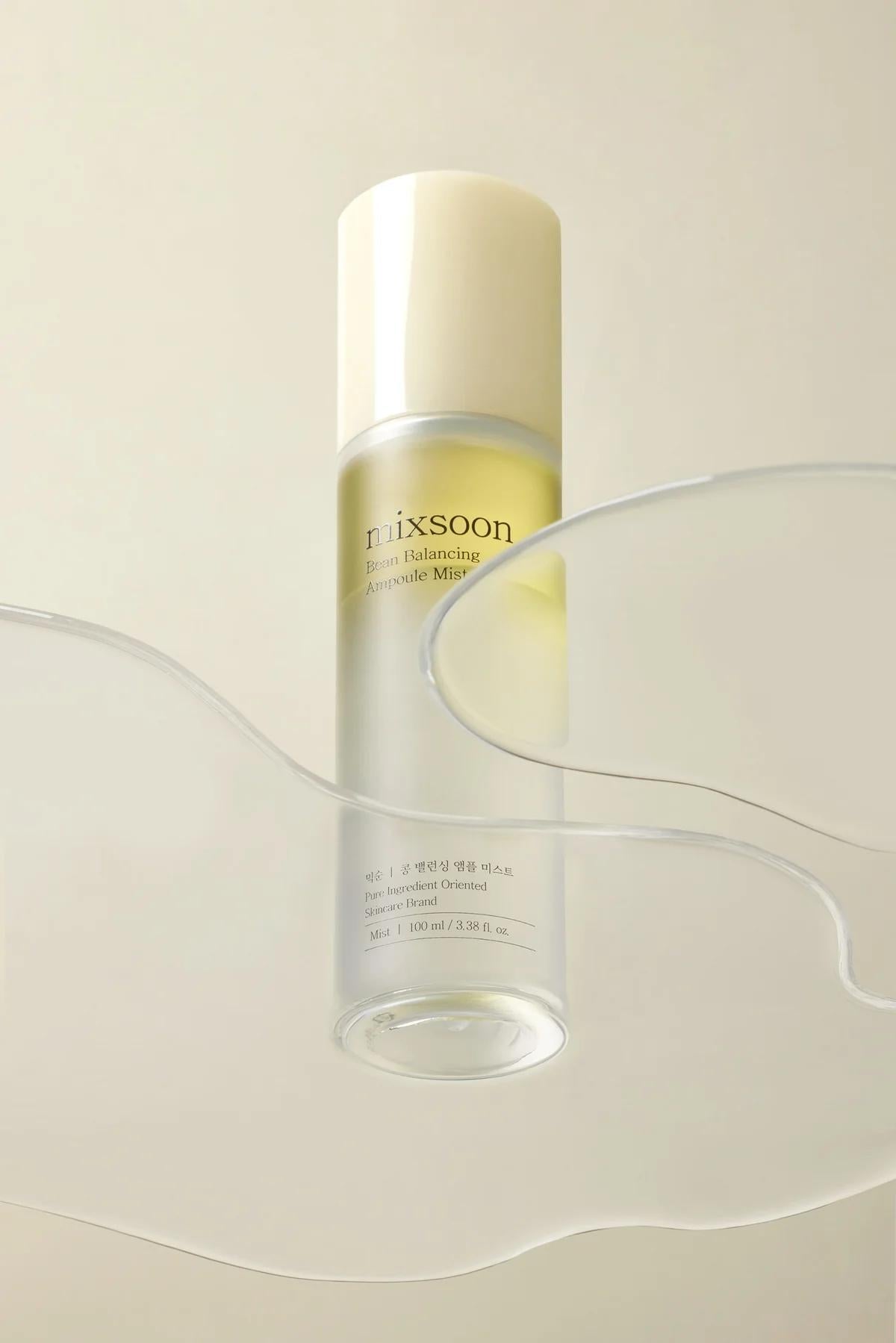 mixsoon Bean Balancing Ampoule Mist 100ml formula featuring Fermented Soybean