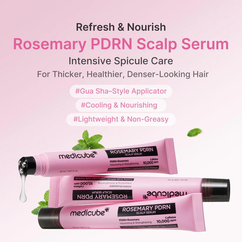 Medicube PDRN Scalp Serum mini gua sha applicator massage