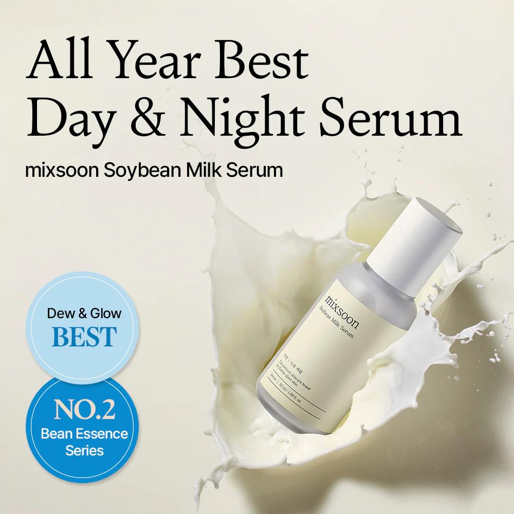 mixsoon Soybean Milk Serum 30ml with Niacinamide that leaves skin feeling supple with a luminous finish
