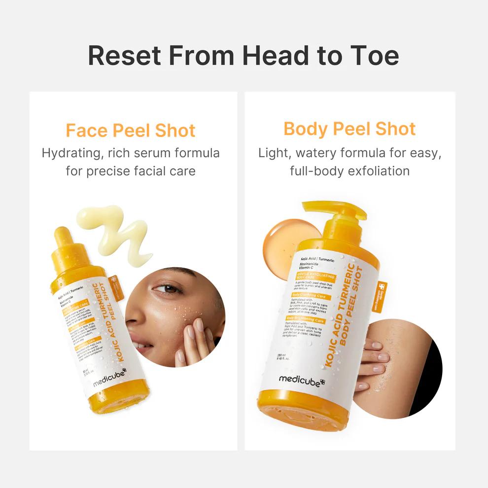 Medicube Body Peel Shot non-comedogenic low-irritation formula