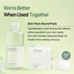 mixsoon Centella Cleansing Water 300ml application, texture and skin finish
